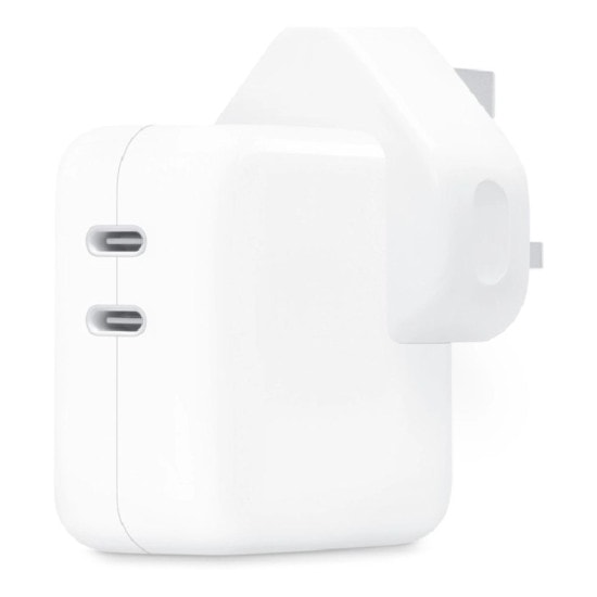 Apple MW2K3B/A 35W Dual USB-C Port Power Adapter 2 Output Connectors 24pin White view 1