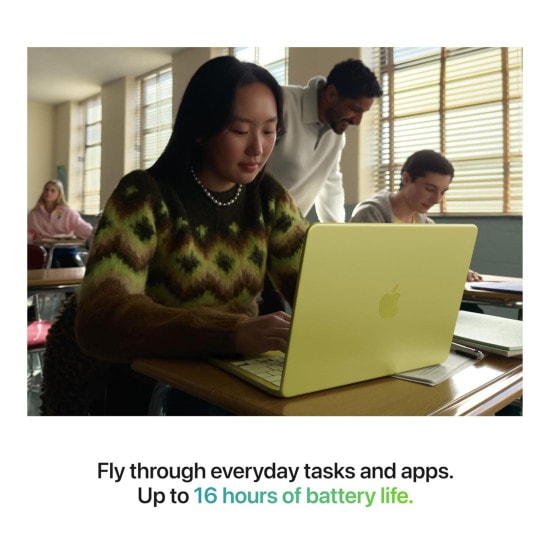 Apple MacBook Neo A18 Pro AI 8GB RAM 512GB SSD Touch ID 13 inch macOS Laptop - Citrus view 2