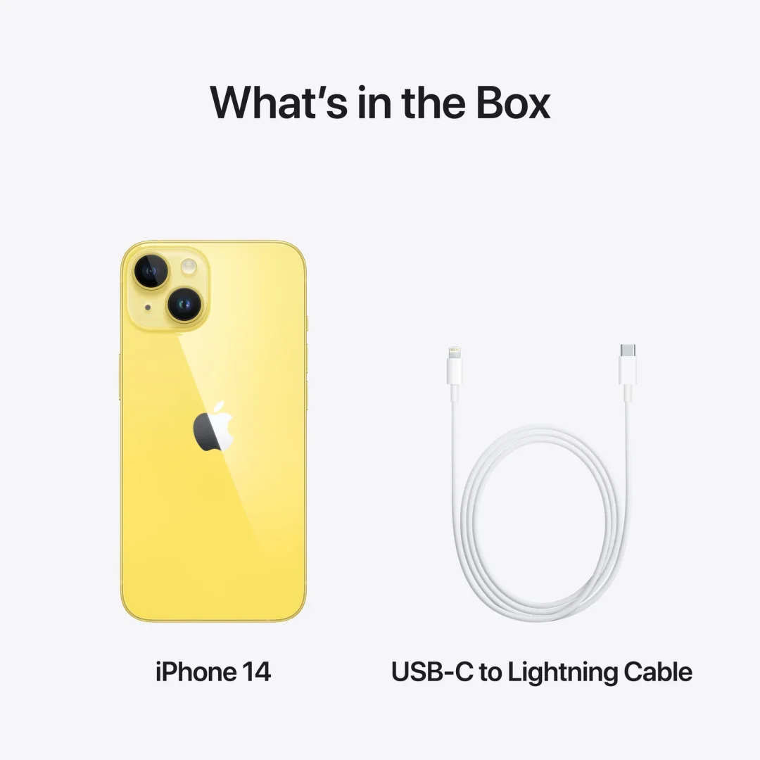 Apple iPhone 14 - Yellow Finish view 3