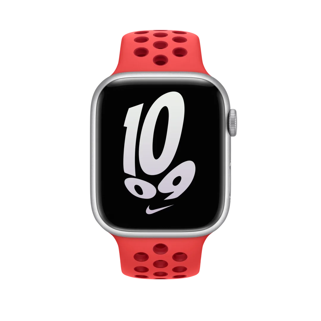 White Sport Band with Black Perforations for Smartwatch view 2